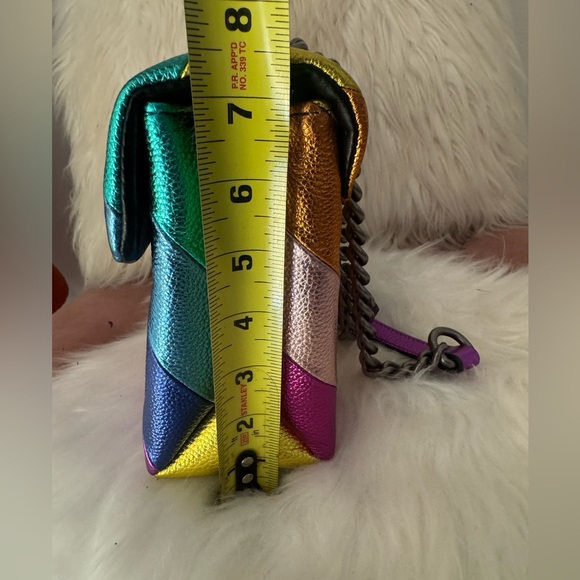 NWT Kurt Geiger London Leather Kensington metallic multicolor purse - Picture 16 of 16